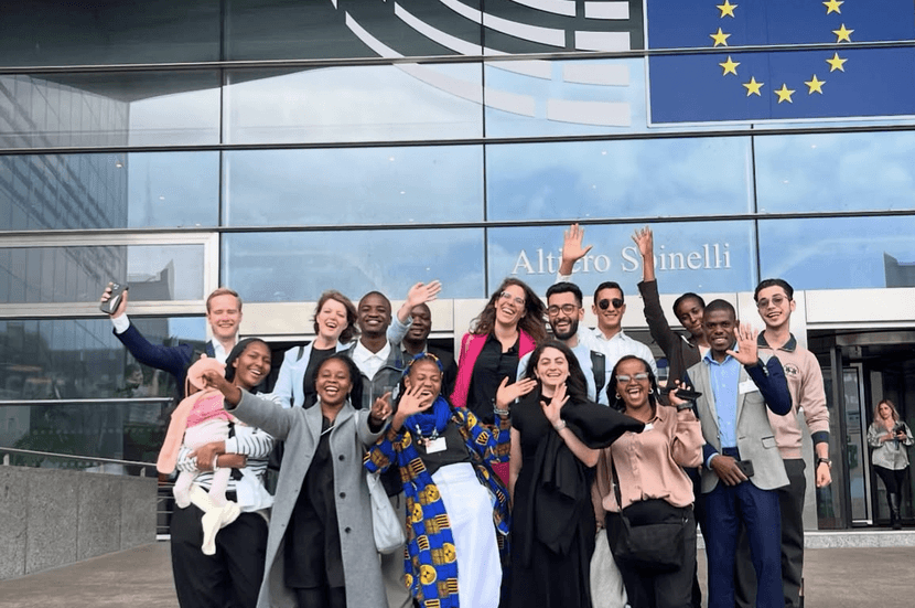 The Youth Advisory Committee visiting the European Parliament